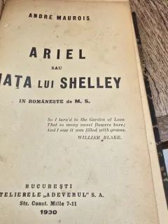 Ariel sau viata lui Shelley - Andre Maurois