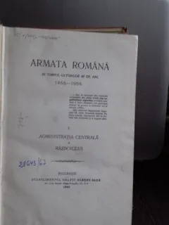 ARMATA ROMANA IN TIMPUL ULTIMILOR 40 DE ANI 1866-1906