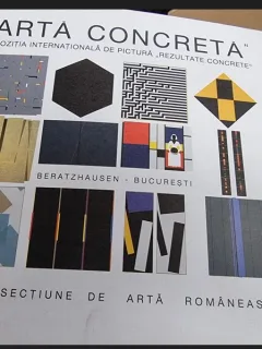 Arta Concreta. Expozitia Internationala de Pictura- Rezultate Concrete 1995-1997 (contine dedicatie de la Stefan Sevatre catre Zamfr Dumitrescu)