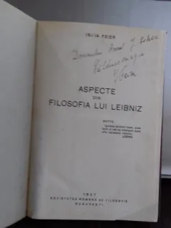 ASPECTE DIN FILOSOFIA LUI LEIBNIZ - ISAIA FEIER