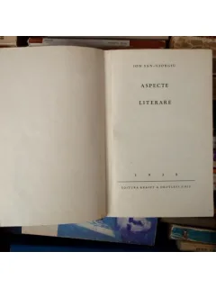 Aspecte Literare , Ion San - Giorgiu , 1938