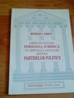 ASPECTE PRIVIND PERSOANA JURIDICA-BOGDAN I. PASCU