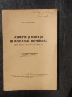 Aspecte si directii in romanul romanesc - Nic. N. Munteanu