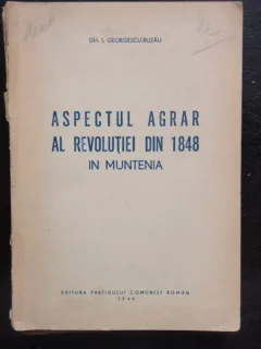 ASPECTUL AGRAR AL REVOLUTIEI DIN 1848 IN MUNTENIA