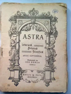 ASTRA LITERARA, ARTISTICA, STIINTIFICA NR. 32/AN 1