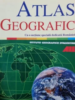 Atlas geografic cu o sectiune dedicata Romaniei