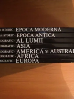 ATLAS GEOGRAFIC , VOL. I - VII ( EUROPA , AFRICA , AMERICA SI AUSTRALIA , ASIA , AL LUMII) , ATLAS ISTORIC (EPOCA ANTICA , EPOCA MODERNA ) , BUCURESTI