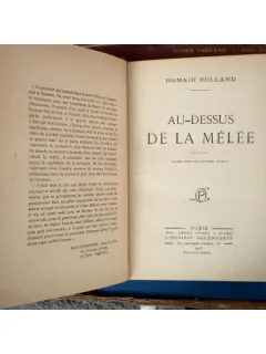 Au-dessus de la Melee , Romain Rolland , 1923