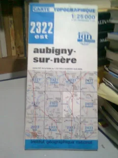 AUBIGNY-SUR-NERE - HARTA TOPOGRAFICA
