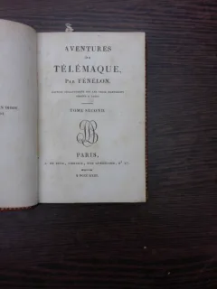 Aventures de Telemaque - Fenelon  vol.II  (carte in limba franceza)