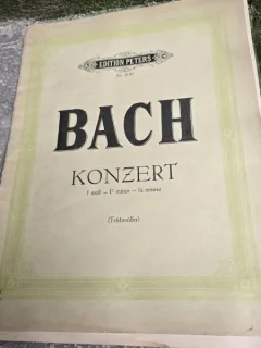 Bach, Konzert partitura