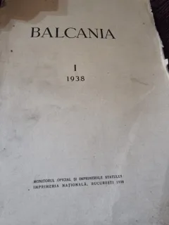 Balcania I - 1938 ( cu dedicatie de la Victor Papacostea pentru Al. Cisar)