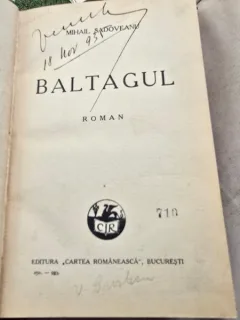 Baltagul - Mihail Sadoveanu editia I, 1930