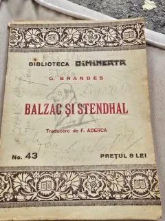 BALZAC SI STENDHAL - G. BRANDES