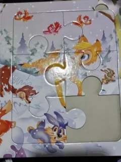 Bambi, carte cu puzzle, 6 puzzle