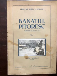 BANATUL PITORESC-PROF.DR.AUREL E.PETEANU,CU DEICATIE