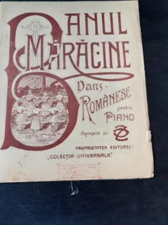 BANUL MARACINE, DANS ROMANESC PENTRU PIANO, PARTITURA