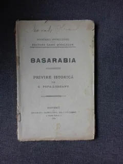 BASARABIA, PRIVIRE ISTORICA - G. POPA-LISSEANU