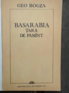 BASARABIA TARA DE PAMINT - GEO BOGZA