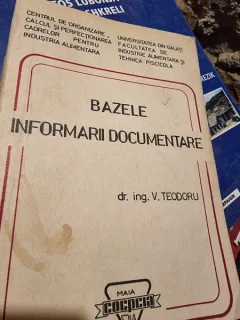 BAZELE INFORMARII DOCUMENTARE - V. TEODORU