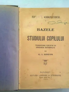 Bazele studiului copilului - Edwin A. Kirkpatrick