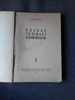 Bazele Teoriei Numerelor - Eugen Rusu