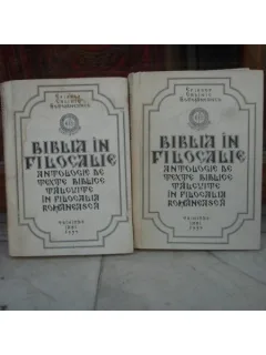 BIBLIA IN FILOCALIE , CALINIC BOTOSANEANUL , VOLUMUL 1 SI 2