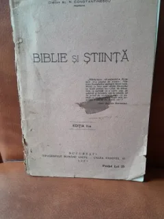 Biblie si stiinta - Al.N. Constantinescu