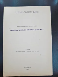 Bibliografie uzuala didactica-stiintifica  - Constantin Serban, Victoria Serban