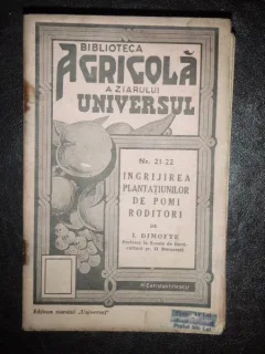 BIBLIOTECA AGRICOLA A ZIARULUI UNIVERSUL NR. 21-22/1944
