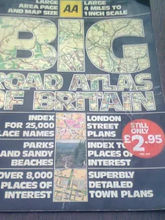 BIG ROAD ATLAS OF BRITAIN  (TEXT IN LIMBA ENGLEZA, CU HARTI)