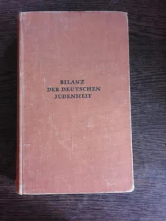 BILANZ DER DEUTSCHEN JUDENHEIT - ARNOLD ZWEIG   (CARTE IN LIMBA GERMANA)