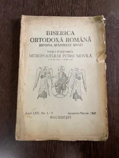 Biserica Ortodoxa Romana Anul LXV Nr. 1-3 Ianuarie 1947