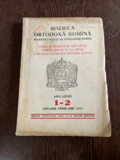 Biserica Ortodoxa Romana Anul LXXIII 1-2 1955