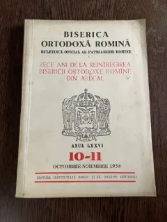 Biserica Ortodoxa Romana Anul LXXVI 10-11 1958