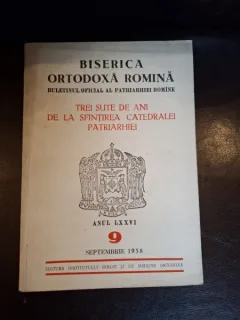Biserica Ortodoxa Romana, Buletinul Oficial al Patriarhiei Romane nr.9/1958