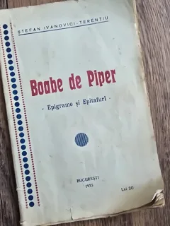 Boabe de piper, epigrame si epitafuri - Stefan Ivanovici Terentiu
