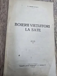 Boierii viețuitori la sate - Constantin Bobulescu.