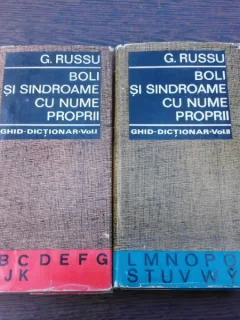 Boli si sindroame cu nume proprii , ghid dictionar - G. Russu  2 volume