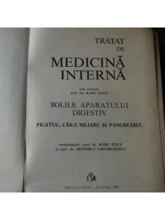 BOLILE APARATULUI DIGESTIV: FICAT, CAI BILIARE SI PANCREASUL