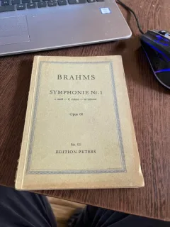 Brahms Symphonie Nr 1 c moll C minor ut mineur opus 68