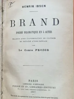 Brand  - Henrik Ibsen