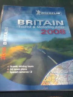 BRITAIN TOURIST & MOTORING ATLAS 2008  (CARTE IN LIMBA ENGLEZA)