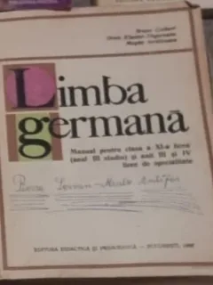 Bruno Colbert, Magda Iordanescu - Limba Germana - Manual pentru Clasa a XI-a
