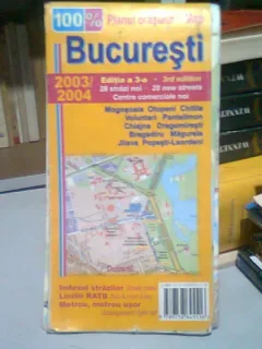 BUCURESTI 2003-2994 - HARTA, PLANUL ORASULUI, INDEX STRAZI