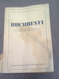 BUCURESTI. REZULTATELE SAPATURILOR ARHEOLOGICE SI ALE CERCETARILOR ISTORICE DIN ANUL 1933