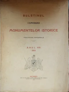BULETINUL COMISIUNII MONUMENTELOR ISTORICE 1915