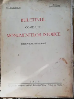 BULETINUL COMISIUNII MONUMENTELOR ISTORICE - APRILIE IUNIE 1934