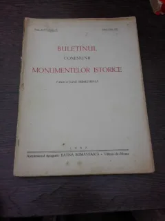 Buletinul Comisiunii Monumentelor istorice, aprilie iunie 1937