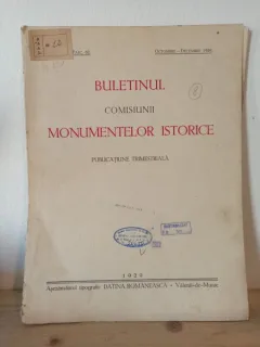 Buletinul Comisiunii Monumentelor Istorice Fasc. 62 Octombrie - Decembrie 1929